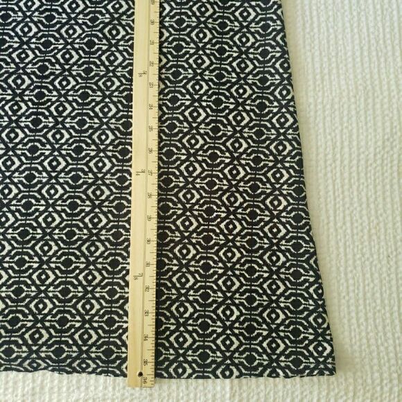 Rock & Roll Cowgirl Black White Geometric Long Sleeves Dress Southwestern Size L - Picture 9 of 10